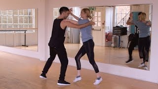 First Steps Laura Whitmore and Giovanni Pernice  Strictly Come Dancing 2016  BBC One [upl. by Adahsar]