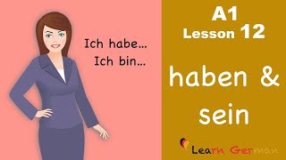 Learn German for beginners A1  Verb Conjugation Part 1  Lesson 12 [upl. by Tomchay]