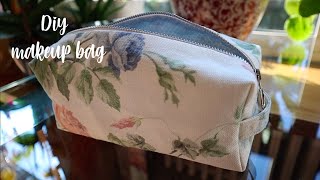 DIY Makeup BagZipper Box Pouch [upl. by Leahcimnoj]