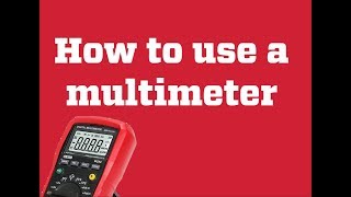 How to use a multimeter on 12V batteries [upl. by Conrade142]