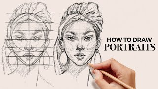 how to draw faces eyes nose mouth  step by step tutorial [upl. by Paton423]