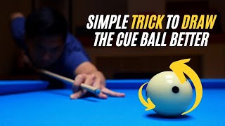 Simple TRICK to DRAW the cue ball better [upl. by Suollecram]