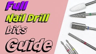 Nail Drill Bits Explained for Beginners [upl. by Dante]