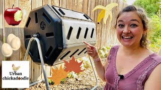 How To Use A Compost Tumbler For Beginners [upl. by Kcitrap]