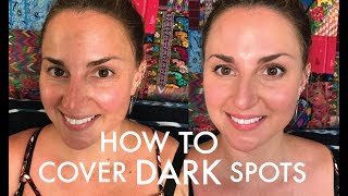 How To Cover Dark Spots  Color Correcting Dark Spots [upl. by Ariay]