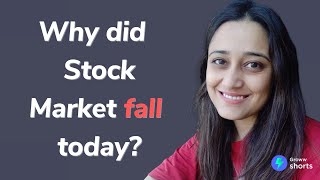 Why Stock Market Crashed today  Why did stock market fall today shorts [upl. by Juanne]