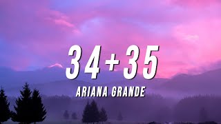 Ariana Grande  3435 TikTok Remix Lyrics [upl. by Netti]