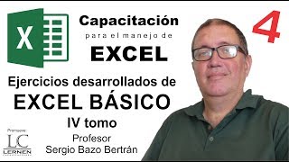 12 EJERCICIOS de EXCEL BÁSICO para PRÁCTICA  Parte 4 [upl. by Tobi]