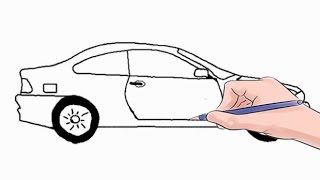 How to Draw a Car Easy Step by Step [upl. by Farleigh]