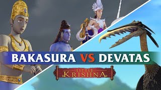 Bakasura vs Devatas  Little Krishna HD [upl. by Ahsaele]