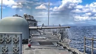 Navy Artillery  Deck Guns In Action [upl. by Hendricks501]