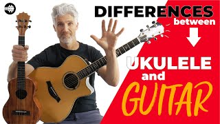 Guitar VS Ukulele 5 Differences you NEED to know 🤔🎸 [upl. by Ballman317]