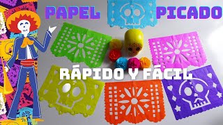 PAPEL PICADO PASO A PASO  DÍA DE MUERTOS [upl. by Callean]