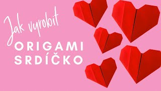 Origami srdce dárek pro maminku jednoduchý návod na DIY origami srdíčko [upl. by Iggam]