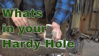 Tools for the anvil hardy hole  blacksmithing tools [upl. by Kezer]