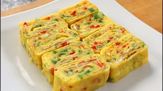 Korean rolled omelette Gyeranmari 계란말이 [upl. by Franciscka]