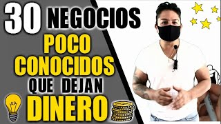 30 NEGOCIOS POCO COMUNES QUE DEJAN DINERO [upl. by Nnylirret845]