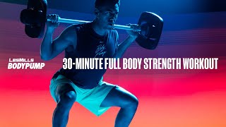 30Minute AtHome Strength Training Workout  BODYPUMP  LES MILLS X REEBOK NANO SERIES [upl. by Aehtla747]