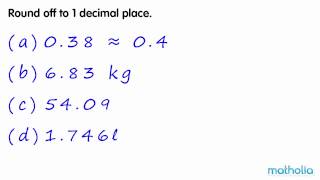 Rounding to 1 Decimal Place [upl. by Anide]