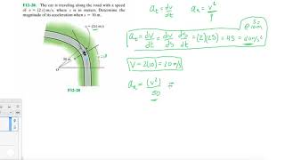 Problem F1228 Dynamics Hibbeler 13th Chapter 12 [upl. by Dyrraj]