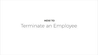 How To Terminate an Employee [upl. by Anoid]