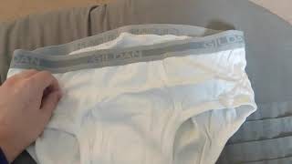 Gildan White Briefs Tighty Whities Multipack Unboxing and Review [upl. by Llenrup]