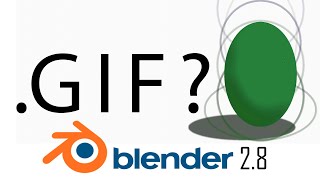 How to turn Blender animations into GIF  Blender 28 Tutorial [upl. by Helas]