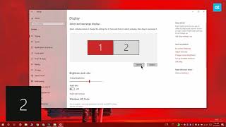 How to set display order on Windows 10 [upl. by Oinotla]