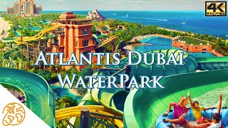 Atlantis Dubai Water Park Slide Aquaventure Waterpark Rides Tour Lazy River and More [upl. by Phillips]