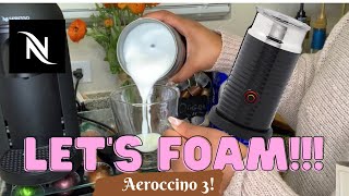 How To Foam Milk With Aeroccino 3 Make Coffee With Foam Tips amp Tricks  Easy Foamed Latte Recipe [upl. by Ma]