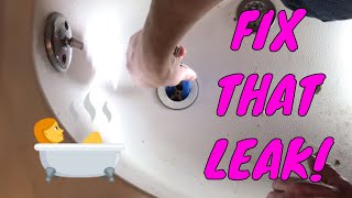 How To Replace a Bathtub Drain and Fix Leak [upl. by Iyre]