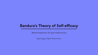 Banduras Theory of Selfefficacy [upl. by Vasyuta]