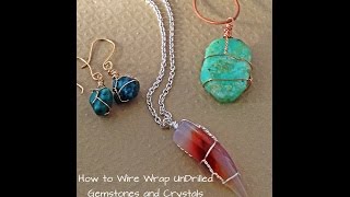 How to Wire Wrap Crystals and Tumbled Stones by Denise Mathew [upl. by Alastair144]