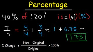 Percentage Word Problems [upl. by Leavelle502]