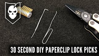 30 Second DIY Paperclip Lock Picks [upl. by Lohcin]