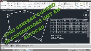 COMO SACAR COORDENADAS EN AUTOCAD  FACIL [upl. by Fine]