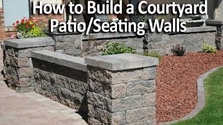 How to Build a Patio Enclosure with Seating Walls [upl. by Herod342]