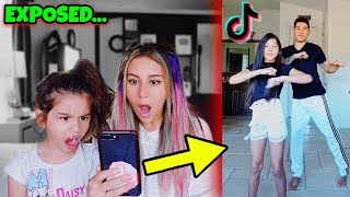 5 YEAR OLD REACTS TO DADS TIK TOKS EXPOSED  Familia Diamond [upl. by Elegna]