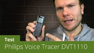 Philips Voice Tracer DVT1110 im Test inkl Sprachtest [upl. by Haela]