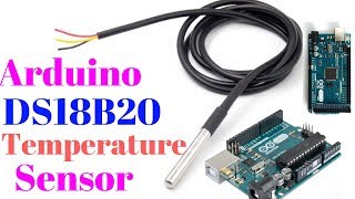 Arduino DS18B20 temperature sensor tutorial [upl. by Arymahs556]