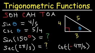 Trigonometric Functions of Any Angle  Unit Circle Radians Degrees Coterminal amp Reference Angles [upl. by Enilesor]