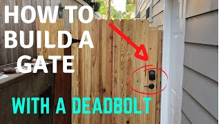 Gate Dead bolt Lock [upl. by Atnima]