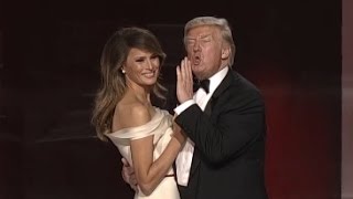 President Trump Melania Dance at Second Inaugural Ball [upl. by Tudela427]