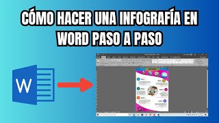 Cómo hacer una infografía en Word PASO A PASO [upl. by Jessee]