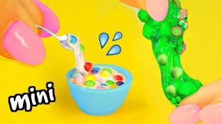 DIY Mini Slimes How To Make Miniature Jelly Cube Slime Cereal Slime Cloud Slime amp Glitter Slime [upl. by Mathur]