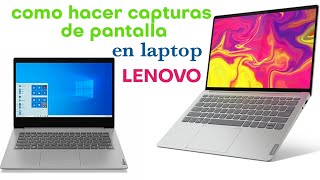 como hacer una captura de pantalla en laptop LENOVO 2021 FÁCIL [upl. by Nileuqay]