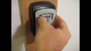 Master Lock 5401D Key Box How to Reset the Combination [upl. by Einiar]