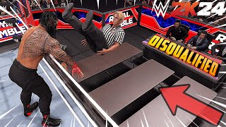 25 Fun Ways To Get DISQUALIFIED  WWE 2K24 [upl. by Yajnas]