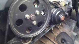 Jaguar X Type Water Pump Change [upl. by Matthias]