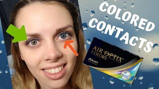 I TRY EVERY AIR OPTIX COLORS  COLORED CONTACT LENSES ON DARK EYES [upl. by Elspet]